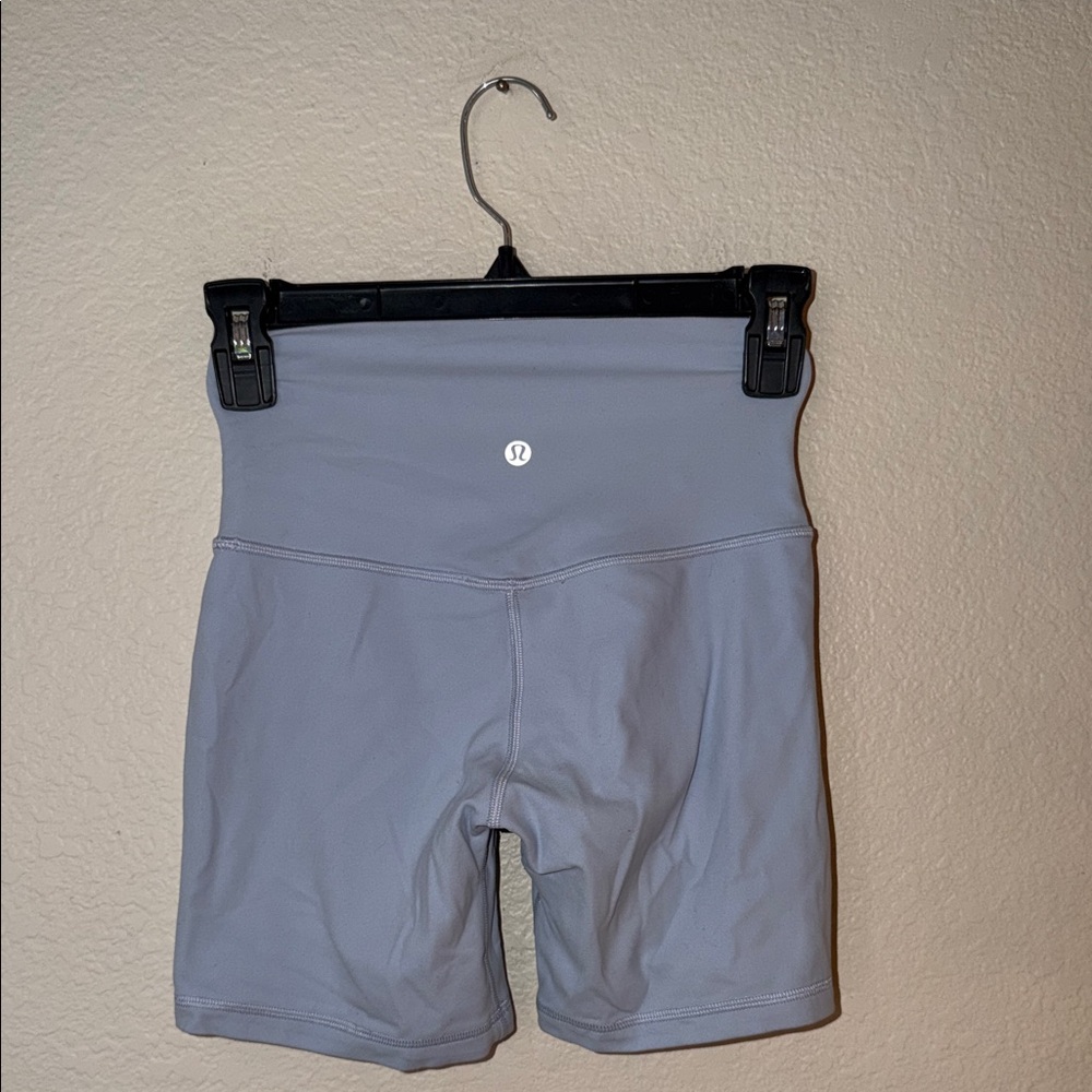 lululemon athletica Light Gray Bike Shorts